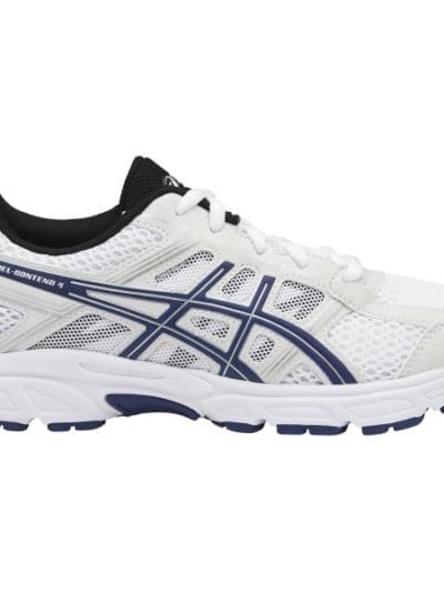 Fitness Mania - Asics Gel Contend 4 GS - Kids Boys Running Shoes - White/Indigo Blue/Black