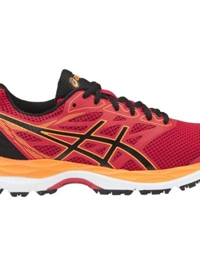 Fitness Mania - Asics Gel Cumulus 18 GS - Kids Boys Running Shoes - Vermilion/Black/Hot Orange