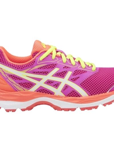 Fitness Mania - Asics Gel Cumulus 18 GS - Kids Girls Running Shoes - Pink Glow/White/Flash Coral