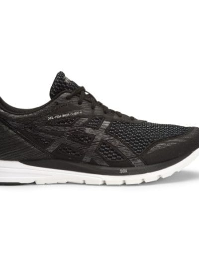 Fitness Mania - Asics Gel Feather Glide 4 - Mens Running Shoes - Black/Shark/White