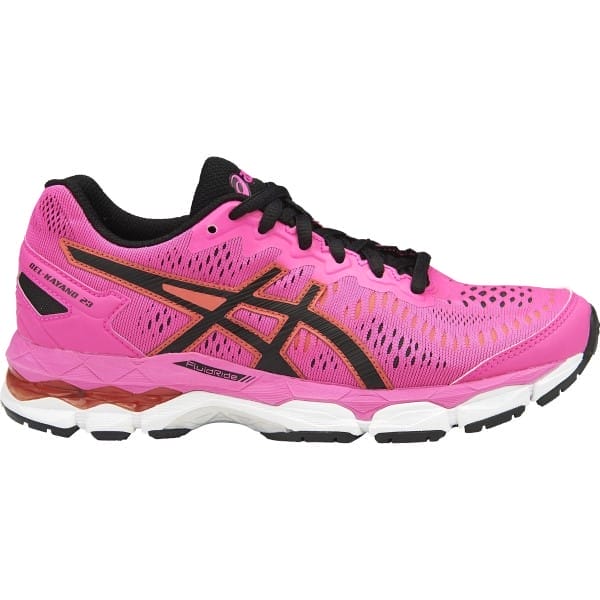 Fitness Mania - Asics Gel Kayano 23 GS - Kids Girls Running Shoes - Hot Pink/Black/White