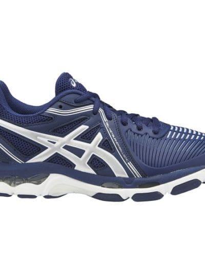 Fitness Mania - Asics Gel Netburner Ballistic - Womens Netball Shoes - Navy/Silver