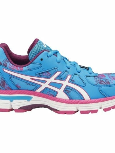Fitness Mania - Asics Gel Netburner Professional 13 GS - Kids Girls Netball Shoes - Diva Blue/White/Sport Pink
