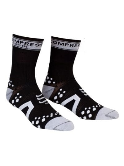 Fitness Mania - Compressport V2 Cycle Socks - Black/White