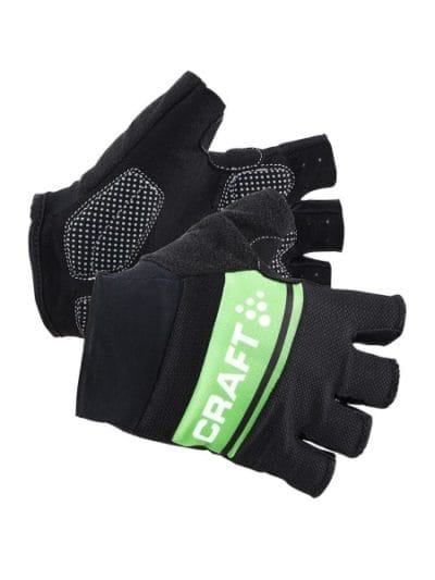 Fitness Mania - Craft Classic Mens Cyling Gloves - Black/Gecko/White