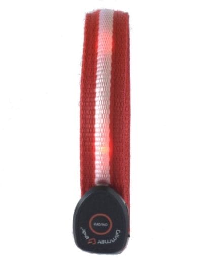 Fitness Mania - Glimmer Gear LED High Visibility Arm Band - Red