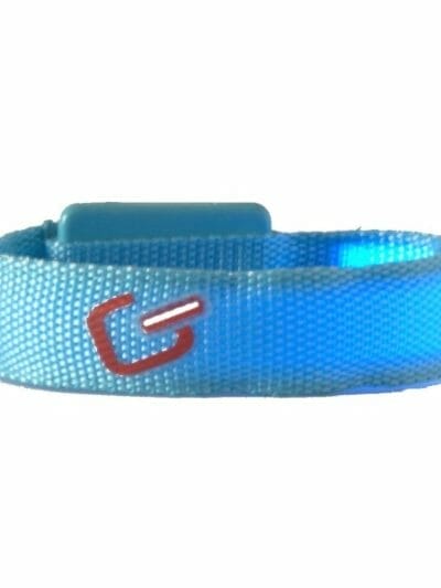 Fitness Mania - Glimmer Gear LED High Visibility Wrist Band - Blue