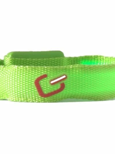 Fitness Mania - Glimmer Gear LED High Visibility Wrist Band - Green