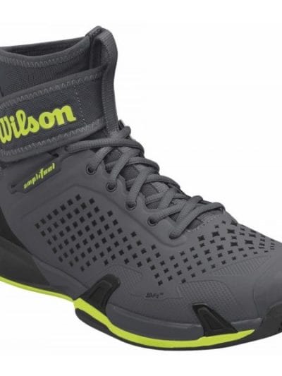 Fitness Mania - Wilson Amplifeel AC Mens Tennis Shoes - Ebony/Black/Lime Punch