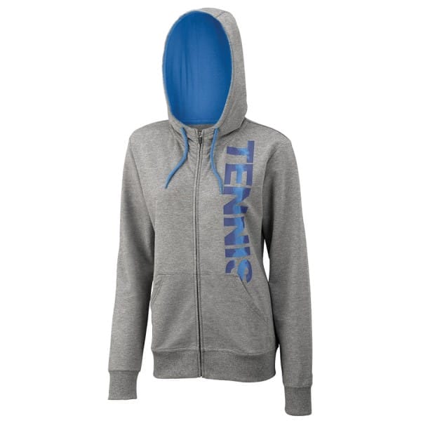Fitness Mania - Wilson Core Full Zip Womens Tennis Hoodie - Heathered Grey