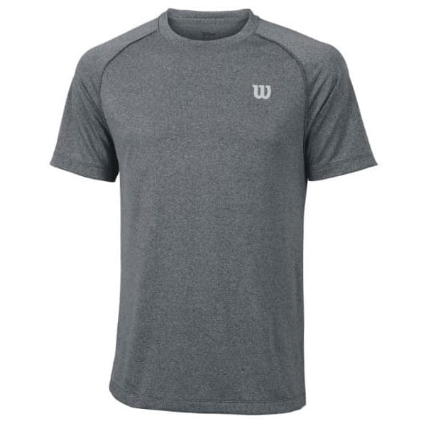 Fitness Mania - Wilson Core Mens Tennis Crew T-Shirt - Turbulence/Black