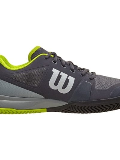 Fitness Mania - Wilson Rush Pro 2.5 Mens Tennis Shoes - Ebony/Monument/Lime Punch