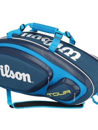 Fitness Mania - Wilson Tour V 9 Tennis Racquet Bag - Blue