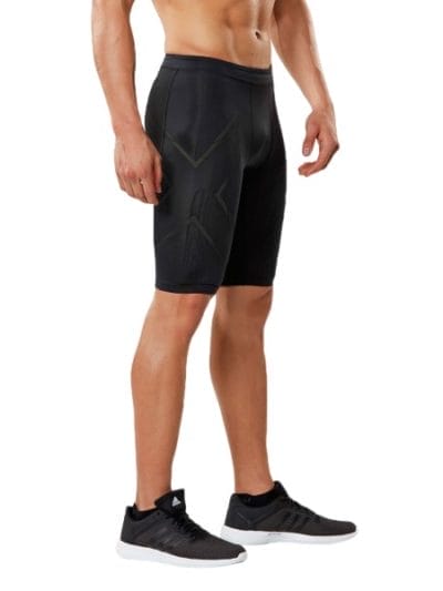 Fitness Mania - 2XU MCS Run Mens Compression Shorts - Black/Nero Reflective