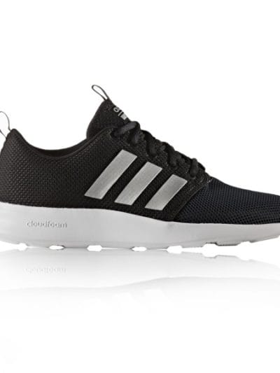 Fitness Mania - Adidas Cloudfoam Swift Racer - Mens Casual Shoes - Black/Matte Silver/Dark Grey Heather