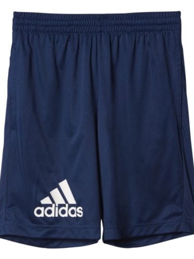 Fitness Mania - Adidas Gear Up Kids Boys Training Shorts - Mystery Blue/White