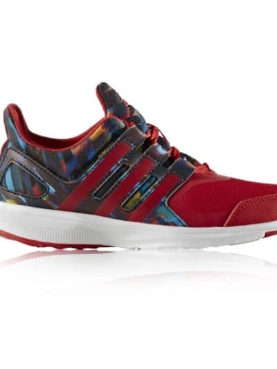Fitness Mania - Adidas Hyperfast 2.0 - Kids Boys Running Shoes - Core Black/Collegiate Red/White