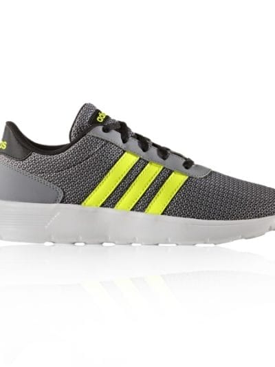 Fitness Mania - Adidas Lite Racer - Kids Boys Running Shoes - Onix/Safety Yellow