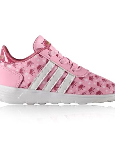 Fitness Mania - Adidas Lite Racer - Toddler Girls Running Shoes - Light Pink/White