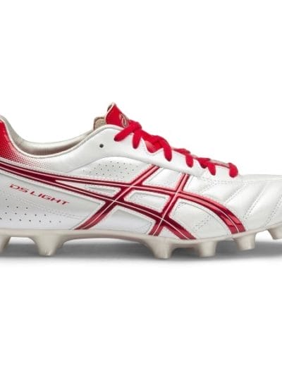 Fitness Mania - Asics DS Light 6 - Mens Football Boots - White/Red/Flash Yellow