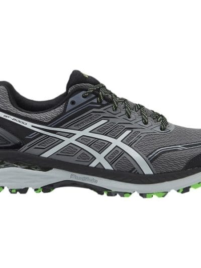 Fitness Mania - Asics GT-2000 5 Trail - Mens Trail Running Shoes - Carbon/Mid Grey/Green Gecko