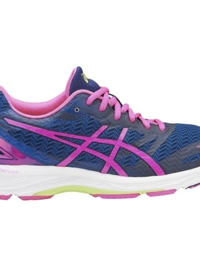 Fitness Mania - Asics Gel DS Trainer 22 - Womens Running Shoes - Indigo Blue/Hot Pink/Pistachio