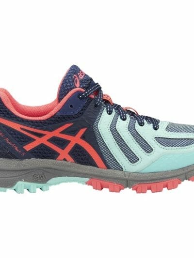 Fitness Mania - Asics Gel Fuji Attack 5 - Womens Trail Running Shoes - Aqua Splash/Diva Pink/Indigo Blue