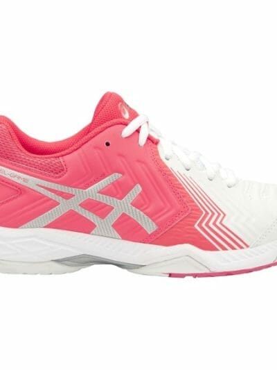 Fitness Mania - Asics Gel Game - Womens Netball Shoes - White/Diva Pink/Silver