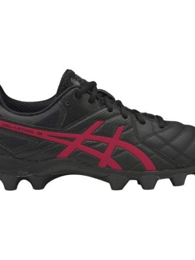 Fitness Mania - Asics Gel Lethal 18 - Mens Football Boots - Black/Vermilion