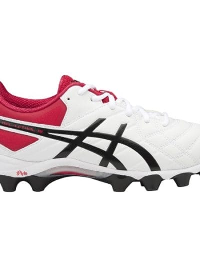 Fitness Mania - Asics Gel Lethal 18 - Mens Football Boots - White/Black/Vermilion