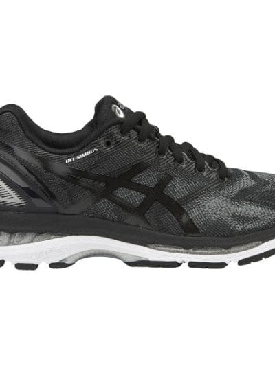 Fitness Mania - Asics Gel Nimbus 19 - Womens Running Shoes - Black/Onyx/Silver
