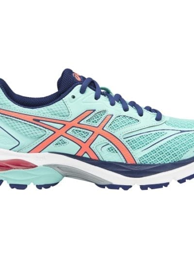 Fitness Mania - Asics Gel Pulse 8 - Womens Running Shoes - Aqua Splash/Flash Coral/Indigo Blue