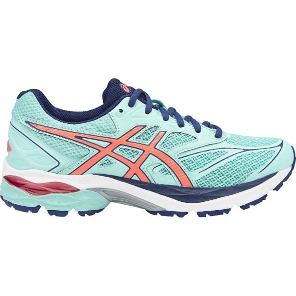 Fitness Mania - Asics Gel Pulse 8 - Womens Running Shoes - Aqua Splash/Flash Coral/Indigo Blue