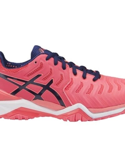 Fitness Mania - Asics Gel Resolution 7 - Womens Tennis Shoes - Diva Pink/Indigo Blue/White