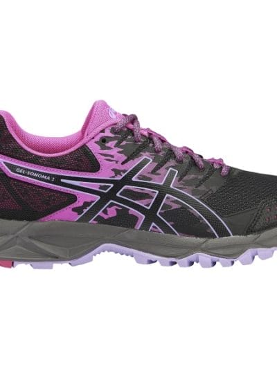 Fitness Mania - Asics Gel Sonoma 3 - Womens Trail Running Shoes - Pink Glow/Black/Lavender