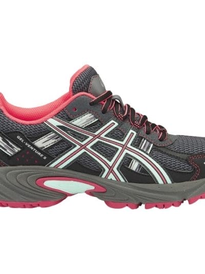 Fitness Mania - Asics Gel Venture 5 - Womens Trail Running Shoes - Carbon/Diva Pink/Bay