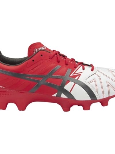 Fitness Mania - Asics Lethal Legacy IT - Mens Football Boots - White/Carbon/Vermilion