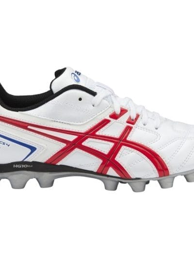 Fitness Mania - Asics Lethal Shot CS 4 GS - Kids Boys Football Boots - White/Vermilion/Imperial