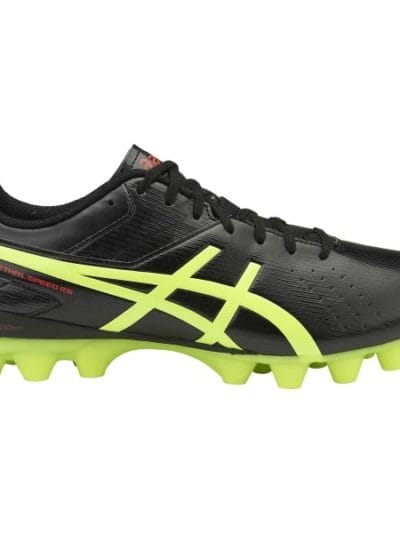 Fitness Mania - Asics Lethal Speed RS - Mens Football Boots - Black/Safety Yellow/Vermilion