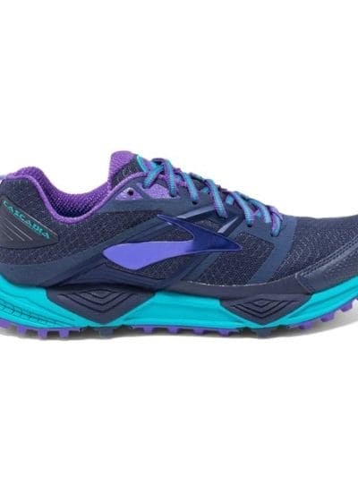 Fitness Mania - Brooks Cascadia 12 - Womens Trail Running Shoes - Peacoat/Bluebird