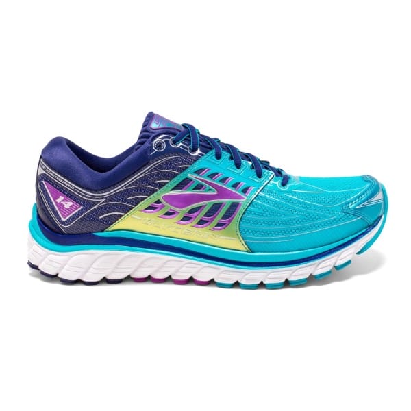 Fitness Mania - Brooks Glycerin 14 - Womens Running Shoes - Scuba Blue/Navy Blue/Purple Cactus