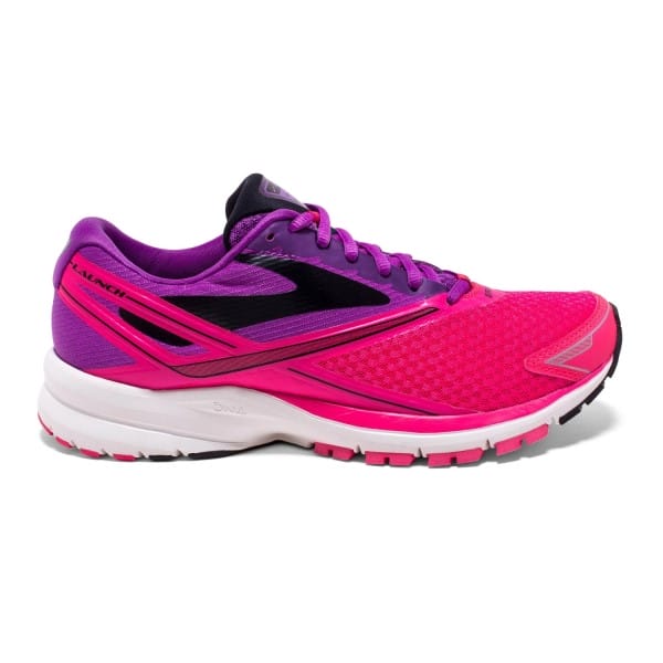 Fitness Mania - Brooks Launch 4 - Womens Running Shoes - Purple/Diva Pink/Blue