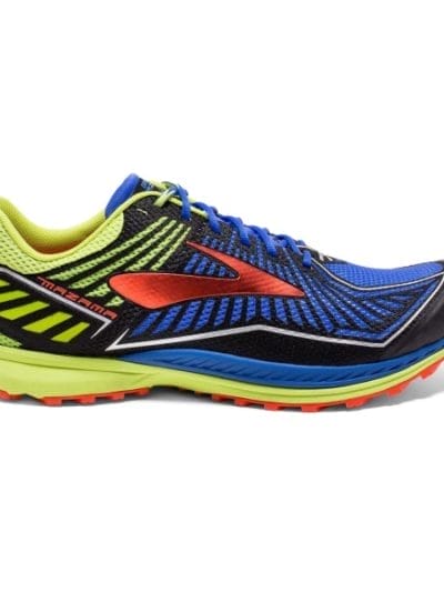 Fitness Mania - Brooks Mazama - Mens Trail Running Shoes - Blue/Lime/Cherry