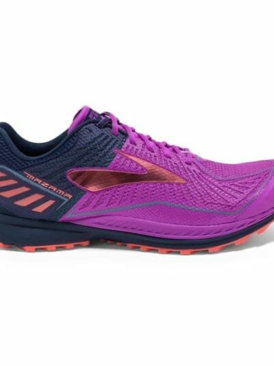 Fitness Mania - Brooks Mazama - Womens Trail Running Shoes - Purple/Peacoat/Coral