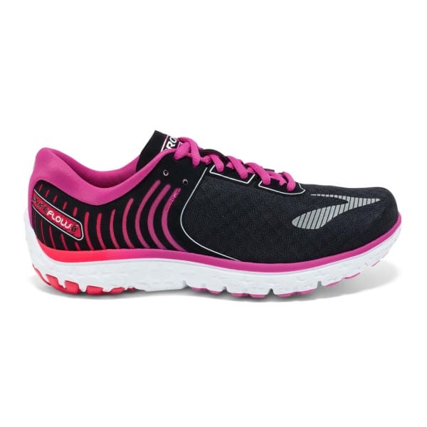 Fitness Mania - Brooks PureFlow 6 - Womens Running Shoes - Black/Rose Violet