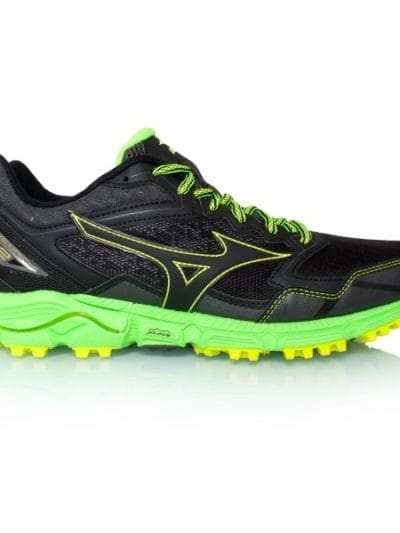 Fitness Mania - Mizuno Wave Daichi 2 - Mens Trail Running Shoes - Black/Green