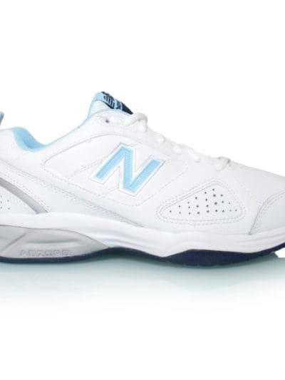 Fitness Mania - New Balance 624v4 - Womens Cross Training Shoes - White/Blue