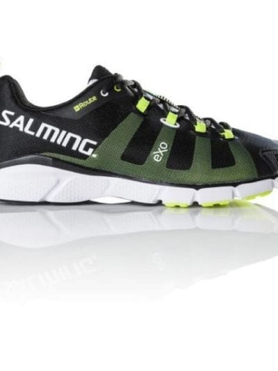 Fitness Mania - Salming Enroute - Mens Running Shoes - Navy/Safety Yellow