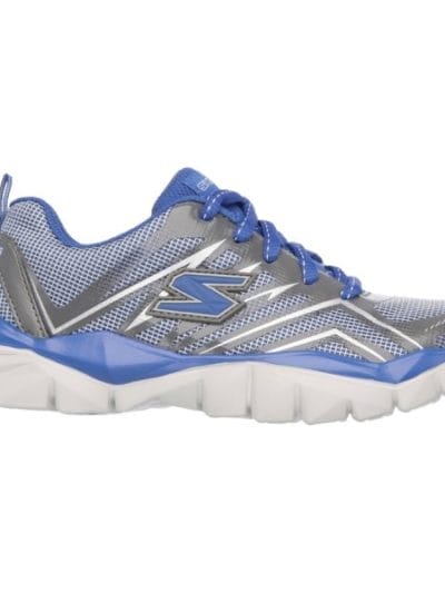 Fitness Mania - Skechers Electronz Pit Stop - Kids Boys Running Shoes - Navy/Blue/Grey