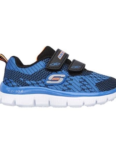 Fitness Mania - Skechers Flex Advantage Mini Blast - Toddler Boys Running Shoes - Royal Blue/Black